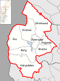 Jämtland county map