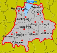 Jönköping county map