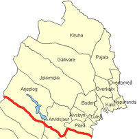Norrbotten county map