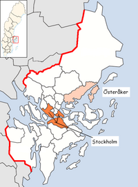 Österåker in Stockholm county