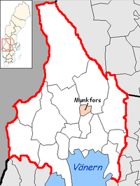 Munkfors in Värmland county